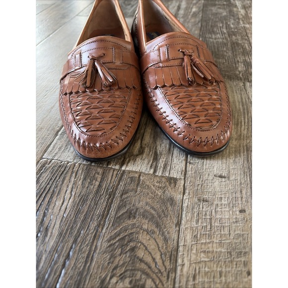 Giorgio Brutini Brazil Men Brown Leather Woven Tassel Loafer Shoe Sz.US 12D - Picture 5 of 8